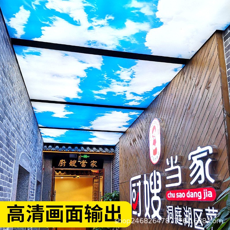 软膜天花吊顶全国承接工程A级B1级防火膜政府学校办公楼酒店家装图2