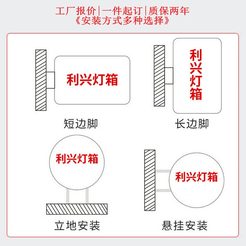 亚克力吸塑灯箱定制便利店商场户外LED灯箱广告牌双面发光招牌图1